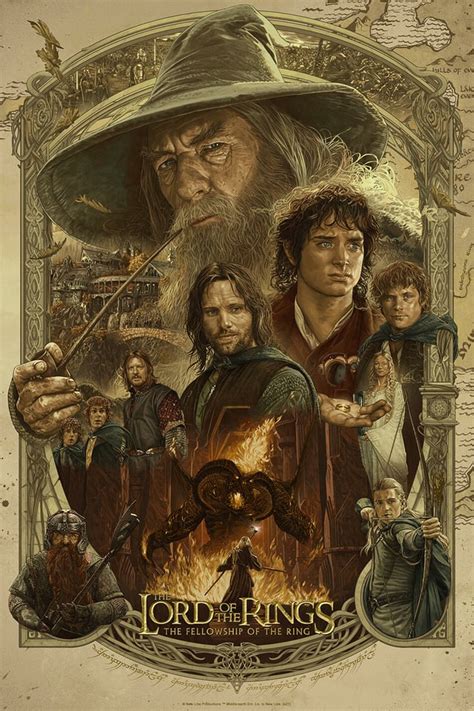 Fellowship Of The Ring Poster by Ruiz Burgos : r/lotr