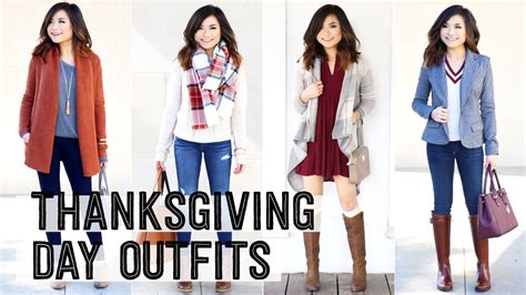 THANKSGIVING DAY OUTFIT IDEAS LOOKBOOK - Miss Louie