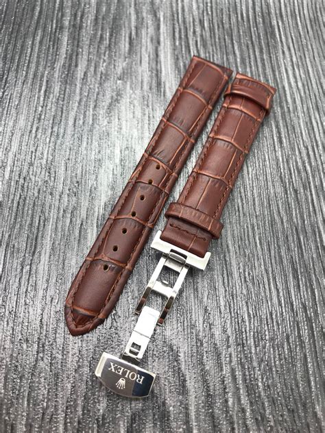 New Rolex 18mm Genuine Leather Strap with Buckle for Rolex | Etsy