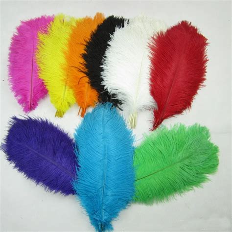 Cheap White Ostrich Feathers 20 PCS Plume Bulk for Crafts 15 20 cm / 5.9 to7.87 inches Wedding ...