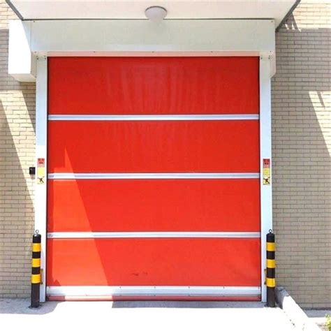 2m/S 1.5KW PVC Curtain Industrial Sectional Overhead Door For Warehouse