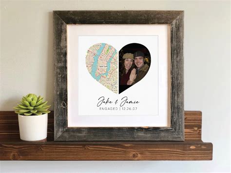 Personalized Engagement Gift for Son Custom Map Print | Etsy