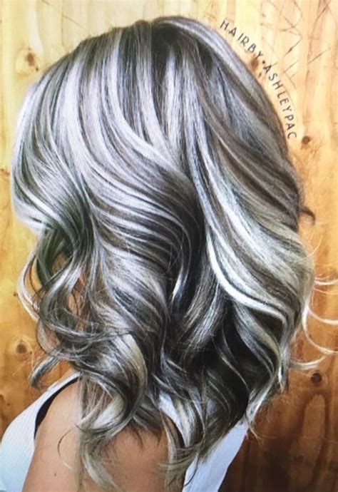 Pin by Shash on Hair ideas | Silver hair color, Grey hair color, Gray hair highlights