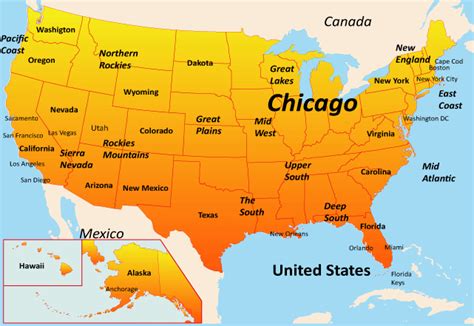 Chicago Usa Map States