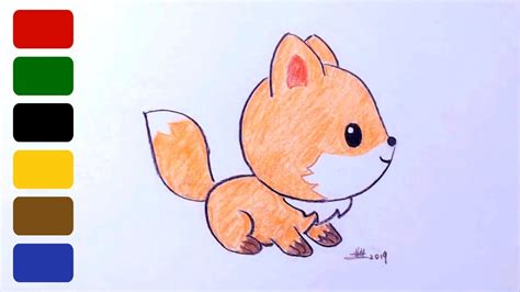 Cute Easy How To Draw A Fox : #drawsocute learn #howtodraw a cute ...