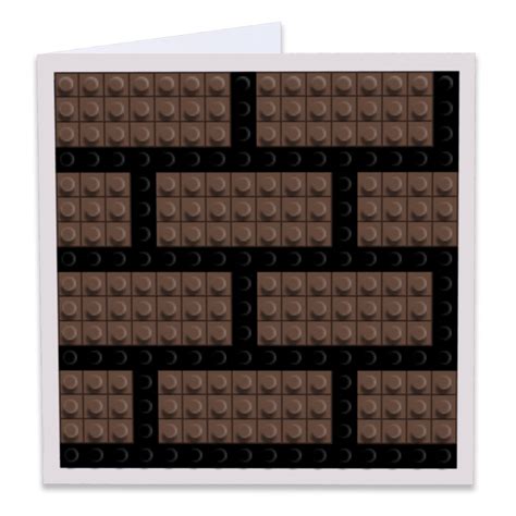 Mario Block Pixel Art Build-On Greeting Card | BRIK