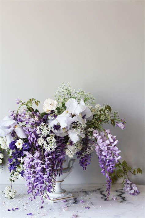 How To Make A Beautiful Wisteria + Iris Bouquet — decor8 | Iris bouquet ...