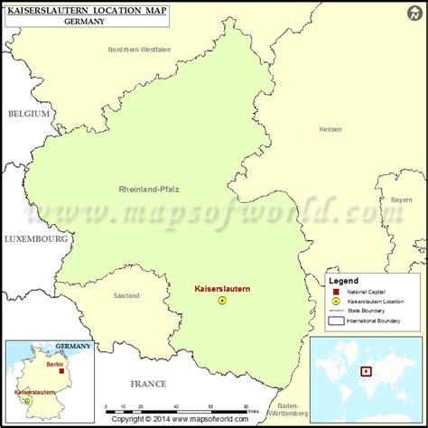 Where is Kaiserslautern | Location of Kaiserslautern in Germany Map