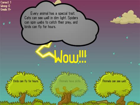 Interactive Main Idea and Details Game Online - The Teachers' Cafe