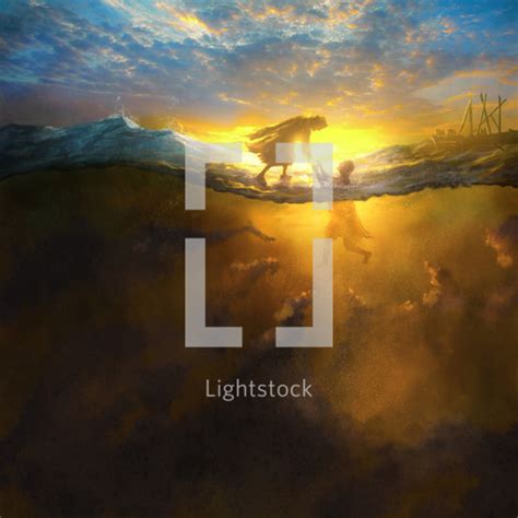 A digital painting of the biblical story when... — Photo — Lightstock