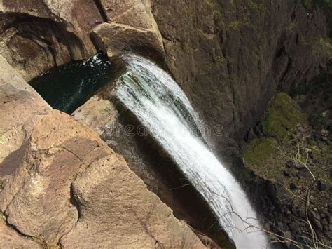 Basaseachi waterfall stock photo. Image of rocky, nature - 96536172