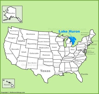 Lake Huron Maps | Maps of Lake Huron