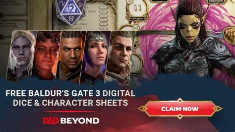 Baldur's Gate 3 Receives a Set of Free Collectible Goodies in D&D Beyond, Here's How to Claim Them