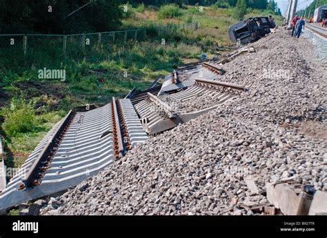 Train No 166 Nevsky Express traveling from Moscow to St Petersburg was derailed by an explosion ...