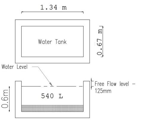 How To Calculate Rectangular Water Tank Size And Capacity