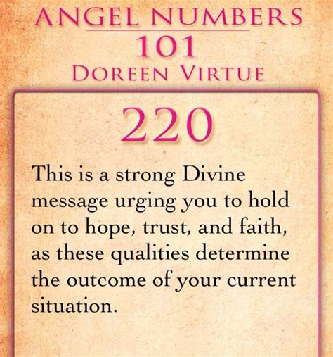 220 - Angel Numbers by Doreen Virtue | Engel