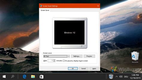 Windows 10: How to Set a Screen Saver and Change Screen Saver Settings ...