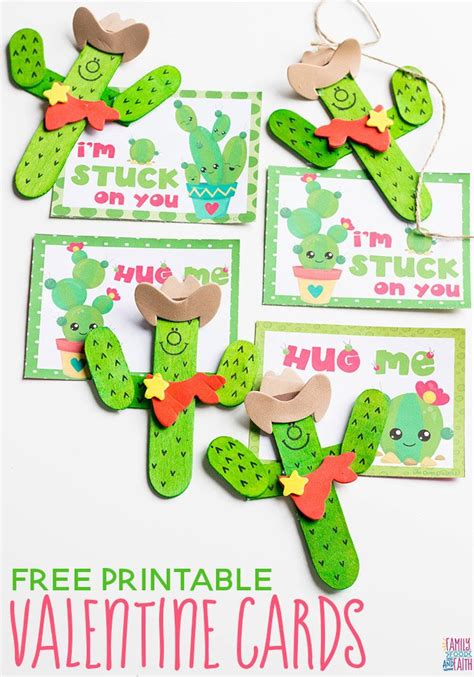 Cactus Valentine Cards | Valentine crafts for kids, Cowboy valentine cards, Valentines cards