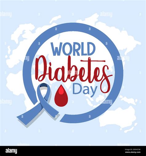 World Diabetes Day logo or banner with blood illustration Stock Vector Image & Art - Alamy