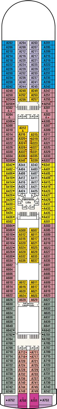 Emerald Princess Deck plan & cabin plan