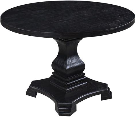 Dayton Antique Black Round Dining Table by Scott Living from Coaster | Coleman Furniture