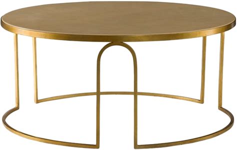 This luxe coffee table is designed with an open steel base, punctuated ...