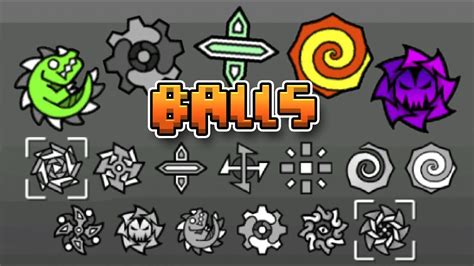 All Geometry Dash Balls