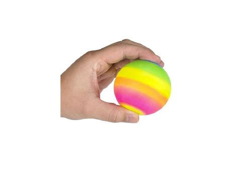 12 RAINBOW Bouncy Balls (3") in BRIGHT COLORS