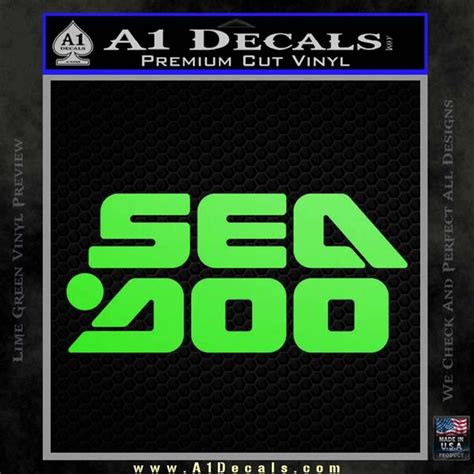 Sea Doo Logo Stacked Decal Sticker » A1 Decals