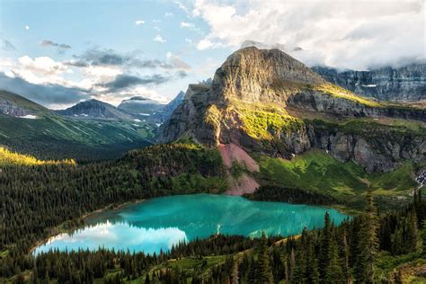 Grinnell Lake - Glacier National Park [OC] [3008x2008] | Rebrn.com