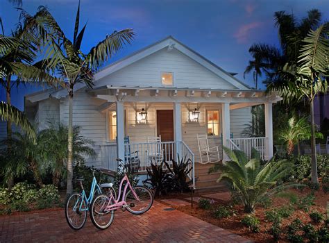 Coastal Cottage Entry and Front Porch - Tropical - Exterior - Miami ...