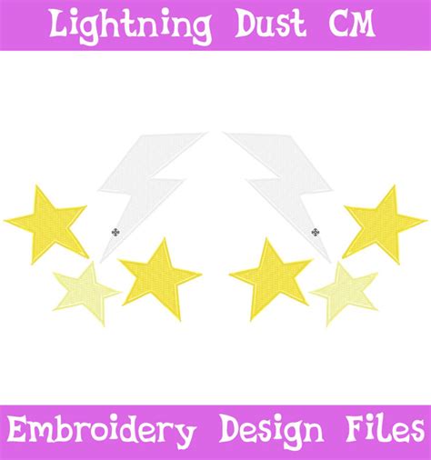 PES FILES: Lightning Dust Cutie Mark Embroidery Machine Design File - Etsy