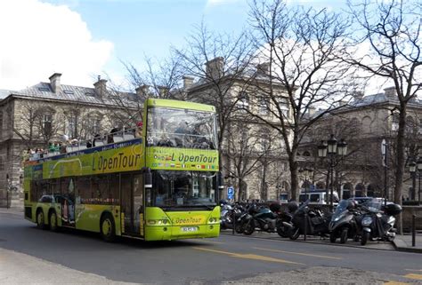 Sightseeing bus in Paris editorial stock photo. Image of touristic ...