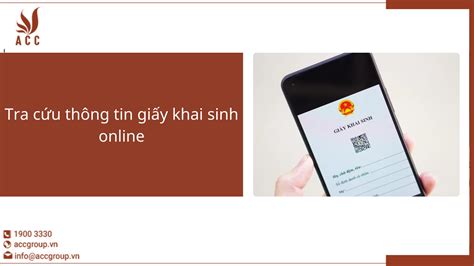 Tra cứu thông tin giấy khai sinh online