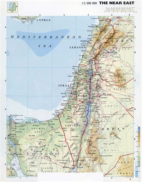 Detailed Map Of Israel - Map Of Groton Ma