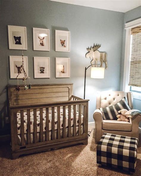 Baby Boy Nursery with Woodland Decor - Soul & Lane