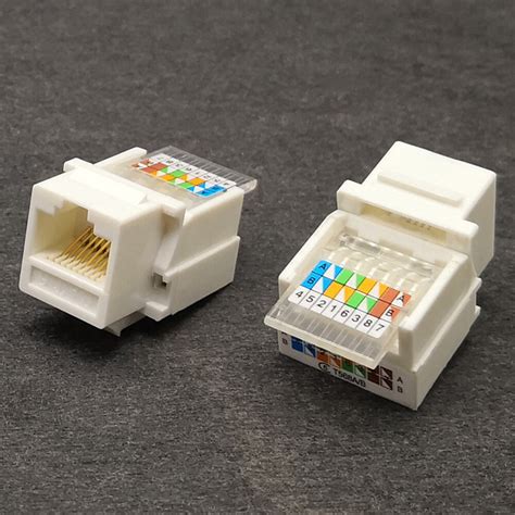 RJ45 Cat6 UTP Female Jack Connector Network Module for Wall Plate Free Tool Network Ethernet Lan ...