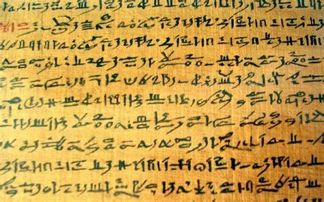 Demotic script, the third one type of script after Hieroglyphics and ...