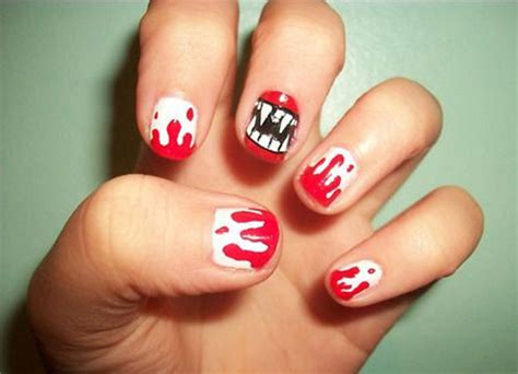 15 Halloween Blood Nail Art Designs & Ideas 2016 | Fabulous Nail Art ...