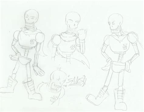 Papyrus drawing pratice by FableworldNA on DeviantArt