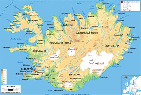 Maps of Iceland | Detailed map of Iceland in English |Tourist map of ...