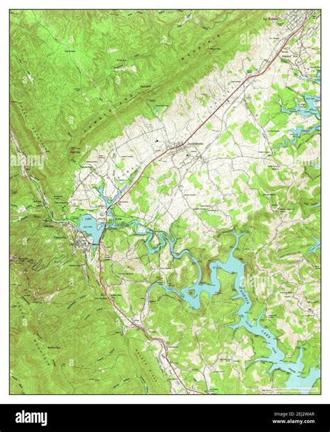 Jacksboro, Tennessee, map 1952, 1:24000, United States of America by Timeless Maps, data U.S ...