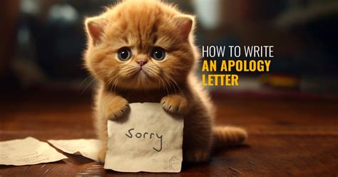 A Guide on How to Write a Good Apology Letter