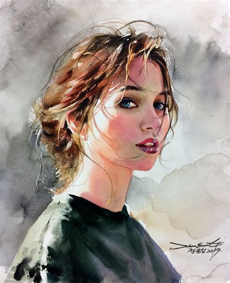 #인물화#인물수채화#수채화#art#artwork#watercolor#portrait#paintings#정훈성 758082549757545973 | L'art du ...