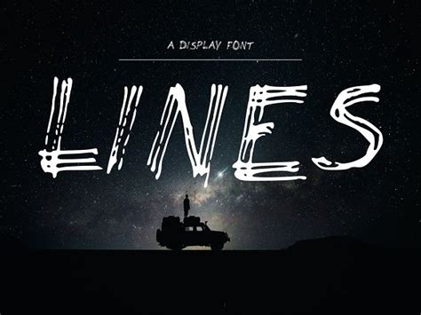 LINES a handwritten font - Free Font