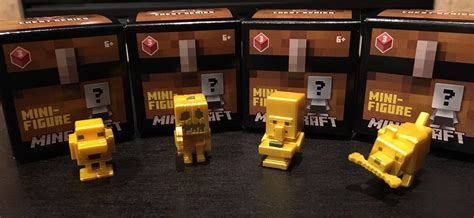 Minecraft Chest Series 3 GOLD MINIFIGURES Lot of 4 Minifigures NEW Hard ...