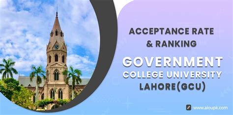 Government College University (GCU) Lahore Acceptance Rate, Ranking (2024)