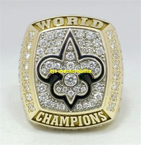 2009 NEW ORLEANS SAINTS SUPER BOWL XLIV CHAMPIONSHIP RING - PLAYER ...