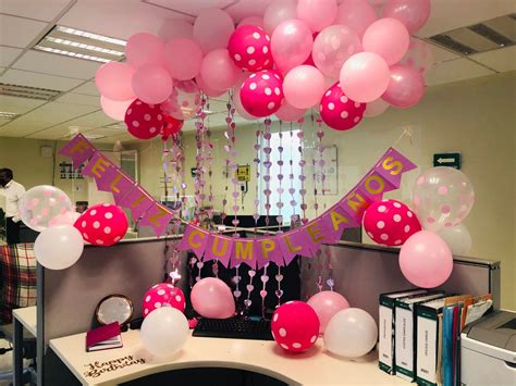 Pin de Blanca Lopez en Birthdays | Decoraciones de cumpleaños de oficina, Cumpleaños de oficina ...