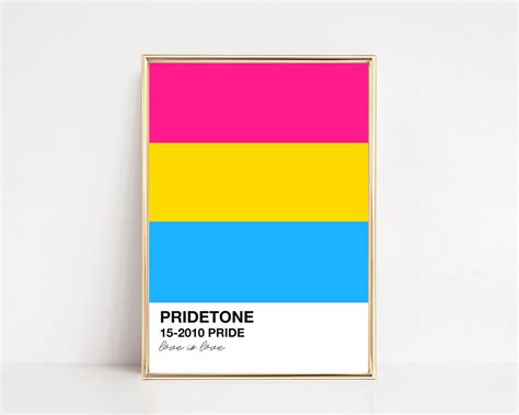 Pansexual Pride Print Gay Pride Decor Pansexual Pride Flag | Etsy